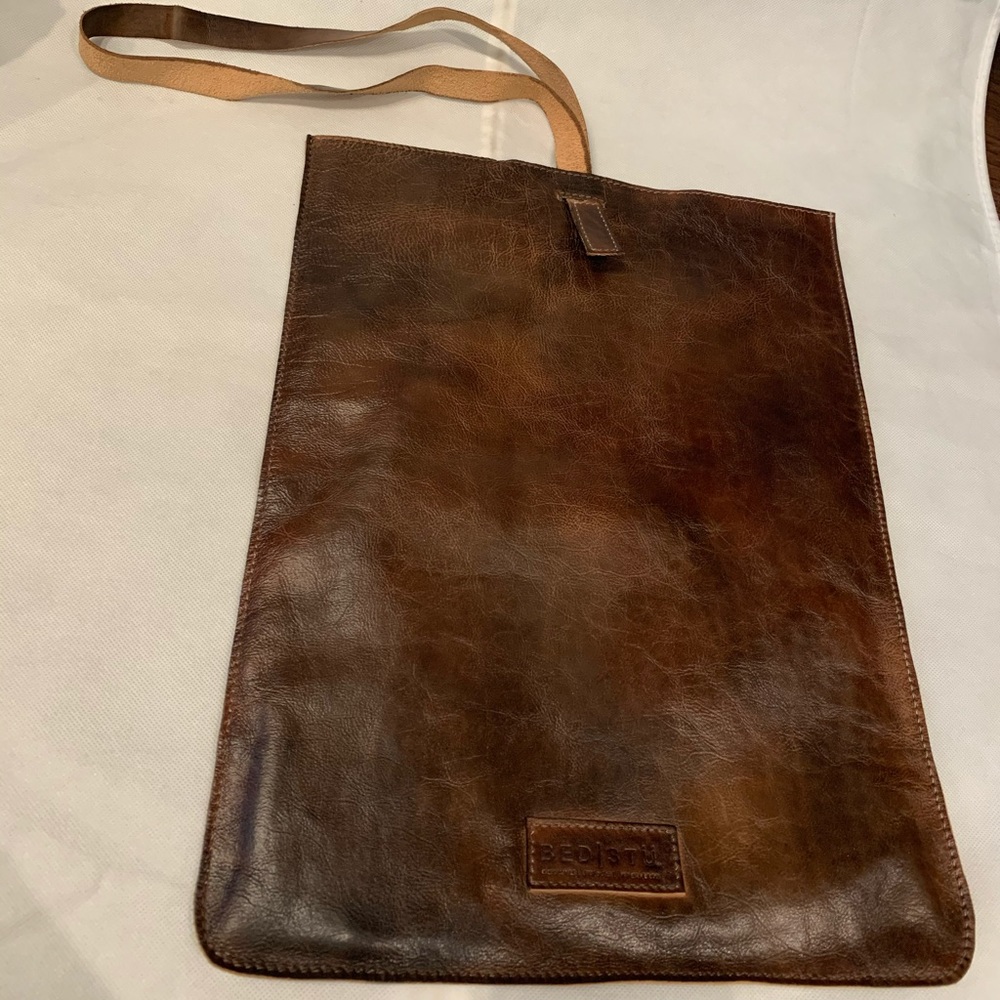 Bed Stu shoulder tote bag rustic brown leather